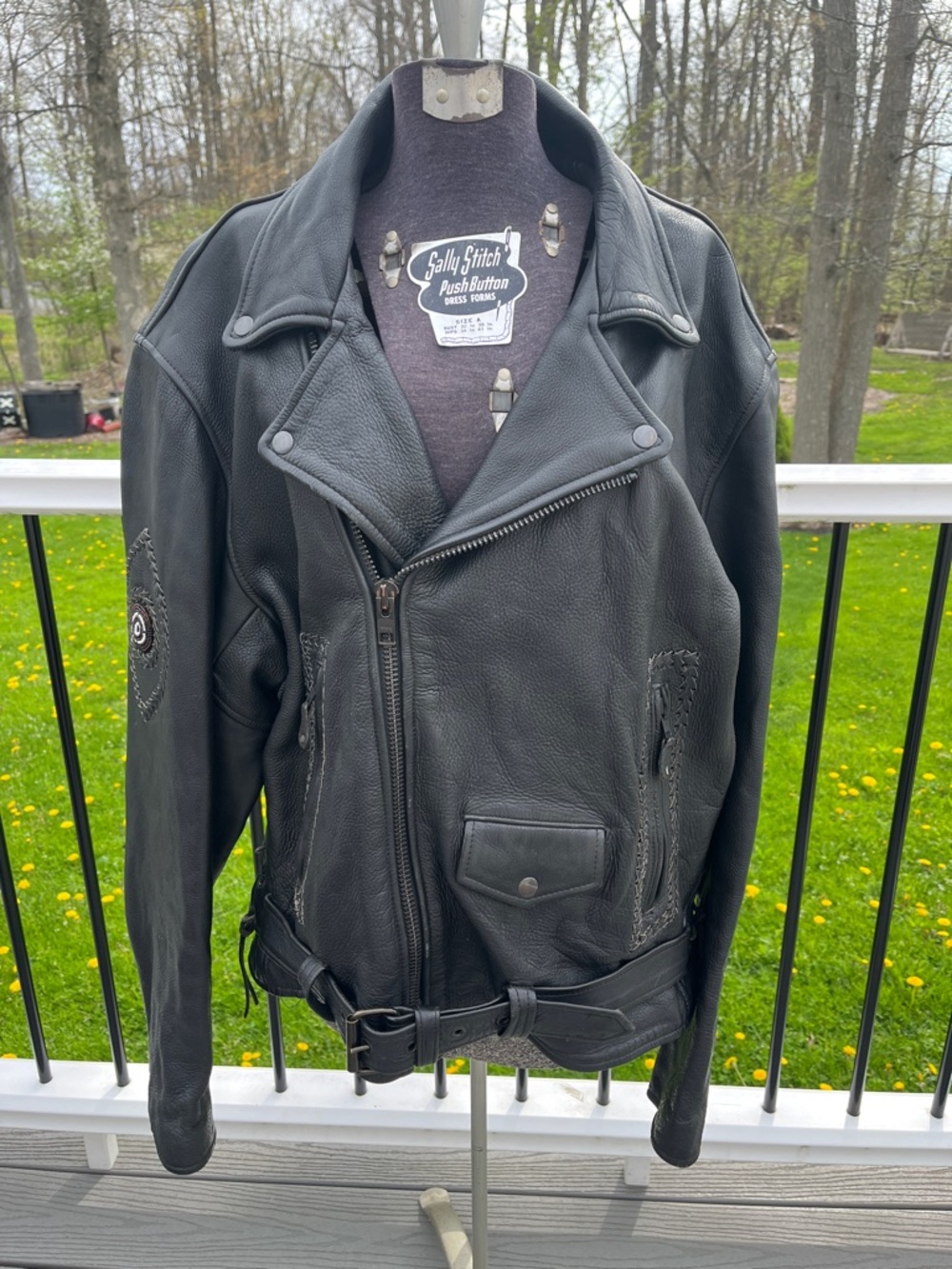 Black Leather Biker Jacket - Classic Men’s Motorcycle Coat